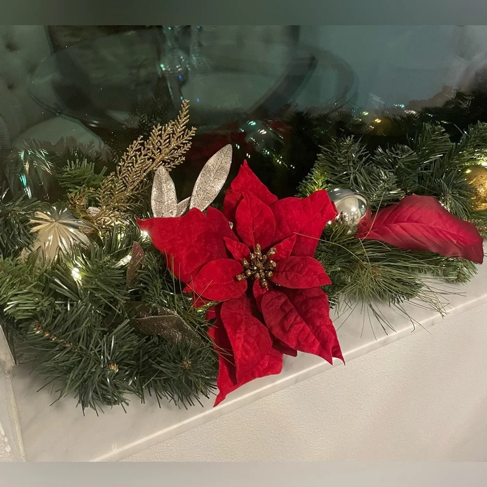 Pier 1 Poinsettia Ornament Garlands